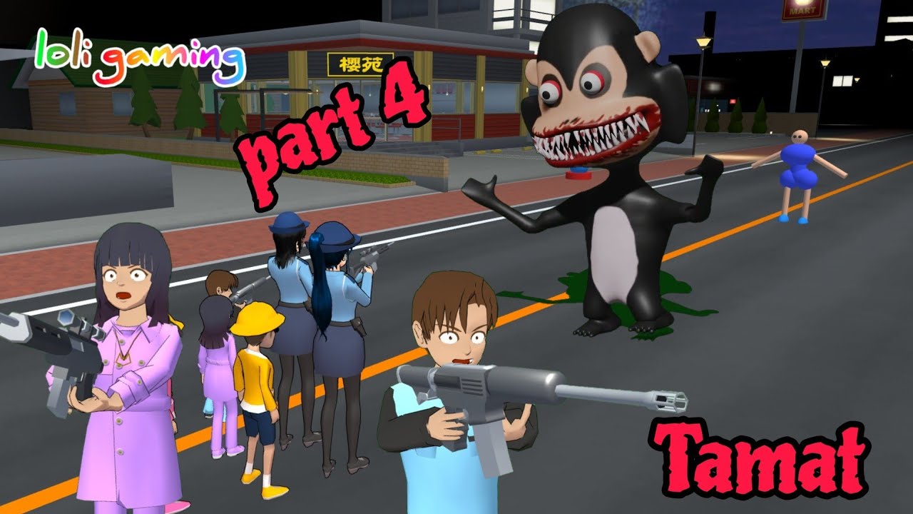 Monyet iblis part 4 tamat yuta dan mio akhirnya berhasil😱sakurasimulatoridprops😨upinipin