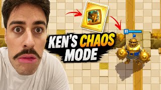 I Played Ken's CHAOS Mode for HERO MEGA KNIGHT! 😱 | Clash Royale screenshot 1