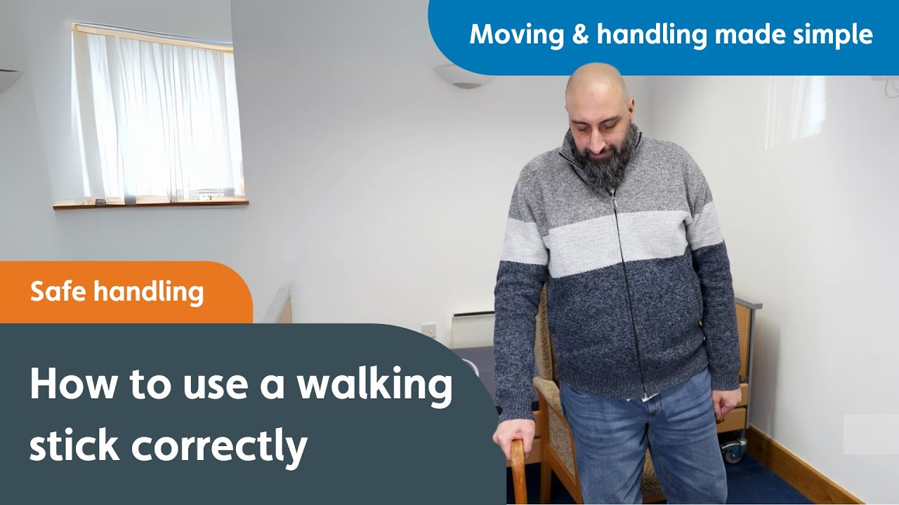 How to Use a Walking Stick Correctly to Prevent Falls - YouTube