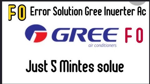 F0 Error solution Gree Inverter Ac Urdu & Hindi just five mintes
