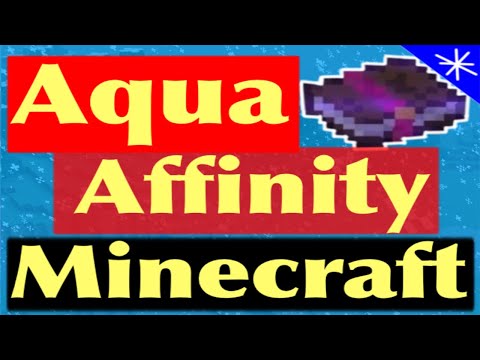 how to make aqua affinity enchantment