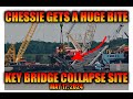 Chessie gets a huge bite the donjon crew working the bridge collapse site on may 17 2024