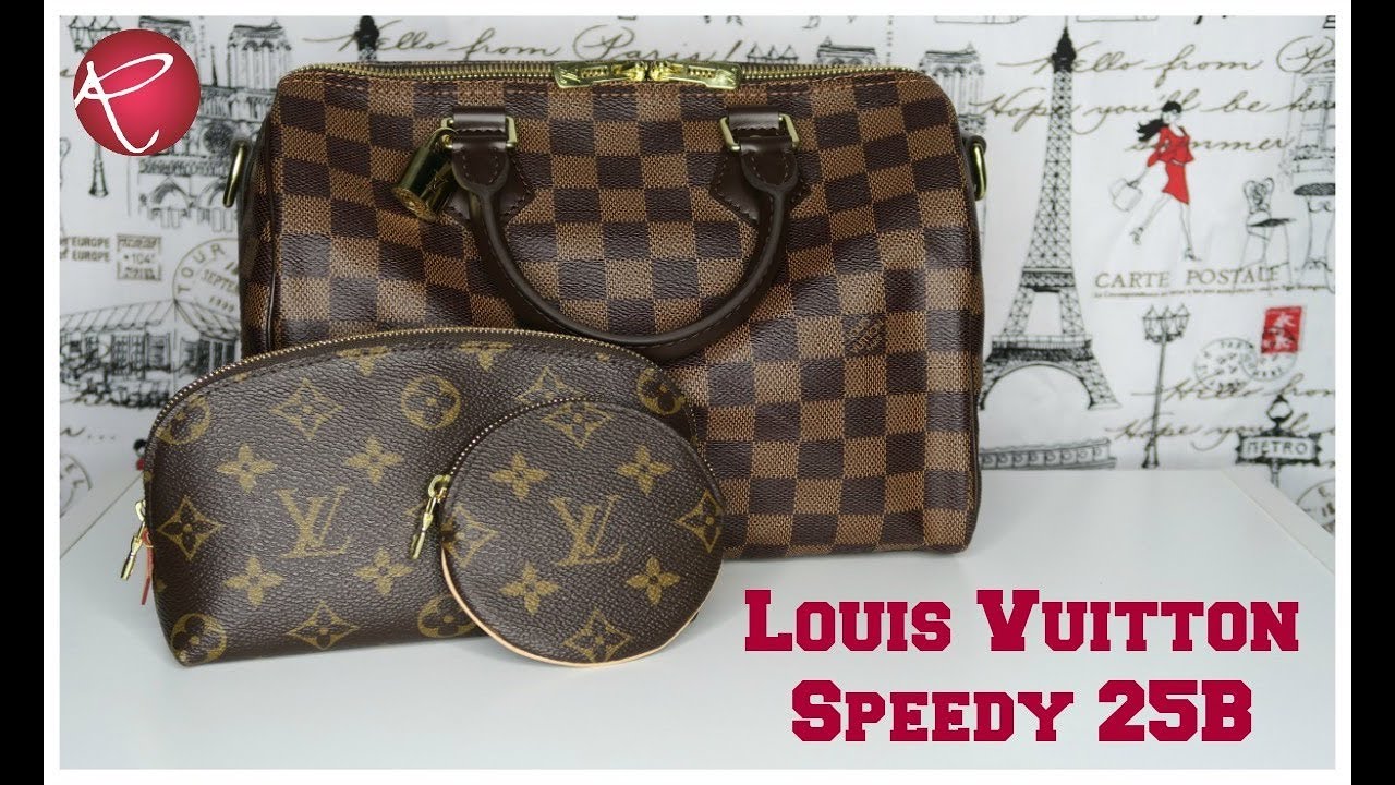 Louis Vuitton Speedy 25 Bandouliere | Review | What Fits | Red Ruby Creates - YouTube