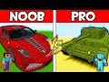 Minecraft - NOOB vs PRO : CAR vs TANK in Minecraft ! AVM SHORTS Animation
