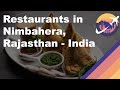 Restaurants in nimbahera rajasthan  india