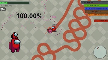 Paper.io 2 [Amogus.io] Map Control: 100.00% Among Us