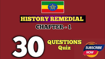 Remedial History Chapter one (1) | 30 Questions with Answers/remedial module 2017/ History Remedial