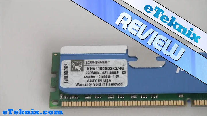 Video Review: Kingston HyperX KHX11000D3K2/4G Dual Channel DDR3 Memory