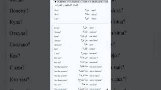 Как задать вопрос на арабском