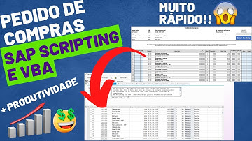 Demonstração - Automatizando Criação de Pedido de Compras no SAP com SAP SCRIPTING e VBA - ME21N