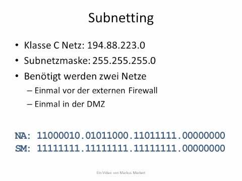 IP-Adressierung und Subnetting 1/2