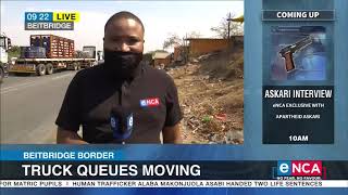 Traffic jam at Beitbridge border finally easing