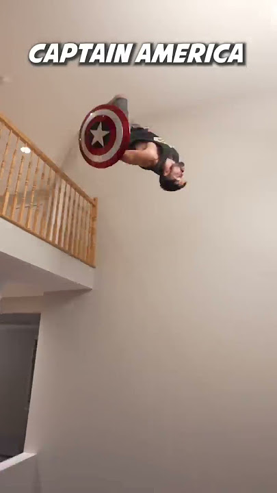 How different superheroes would jump down this drop 😂