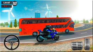 Bike VS Bus Racing Simulation Android Gameplay screenshot 4