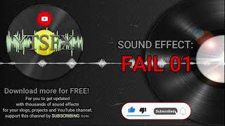 FAIL 01 sound effects   Vlog sound effects  YouTube SoundFX