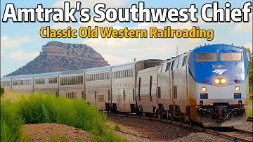 ⁴ᴷ⁶⁰ Chasing the Amtrak Southwest Chief in New Mexico - With Semaphores!