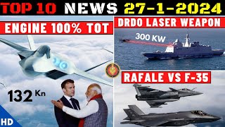 Indian Defence Updates : France Offers 132 Kn Engine,DRDO 300 KW Laser Weapon,Rafale vs F-35 Order