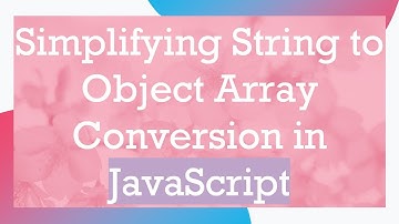 Simplifying String to Object Array Conversion in JavaScript