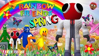 Rainbow Friends Spring | Springtime Run & Freeze | Brain Break | ROblox | PhonicsMan Fitness Club