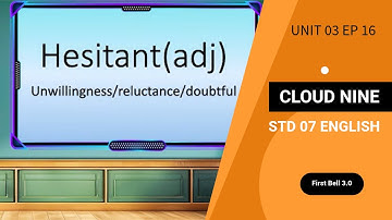 First Bell 3.0 STD 07 ENGLISH Cloud Nine UNIT 03 EP 16