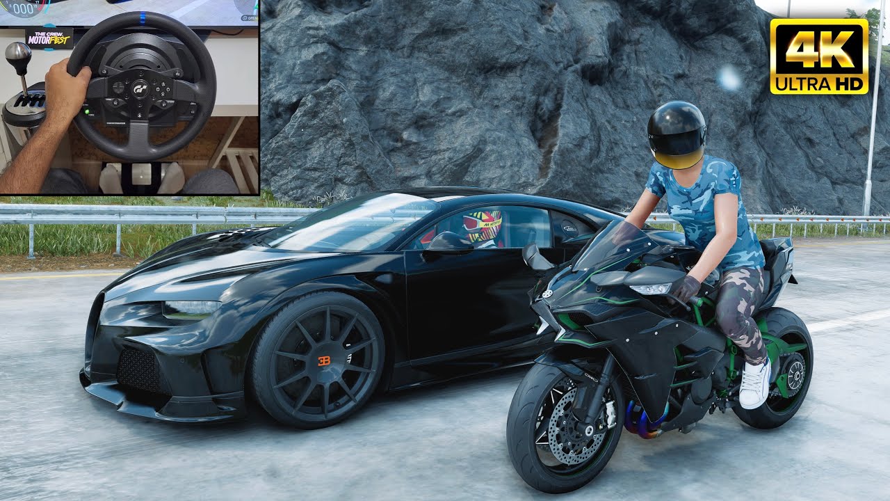 kawasaki ninja h2r vs bugatti chiron