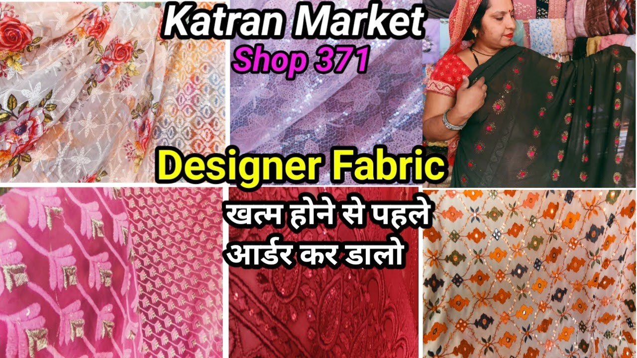 Buy Designer Fabric at Cheap Price Organza Crepe Lycra Modal