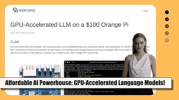 GPU-Accelerated Language Model Compilation on Orange Pi: Affordable AI Powerhouse!