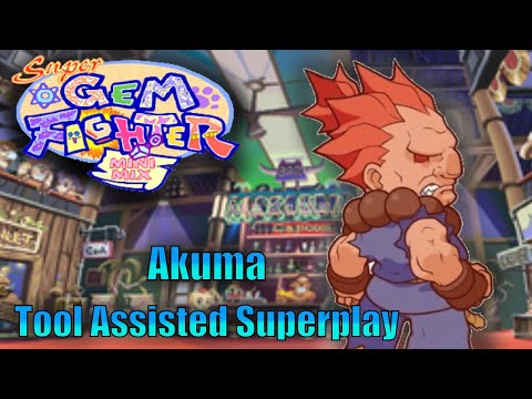 [TAS] - Super Gem Fighter Mini Mix (Arcade) - Akuma - Full Perfect