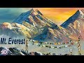 Quick paintingmt everest   mountain painting  nepali artist  art candy