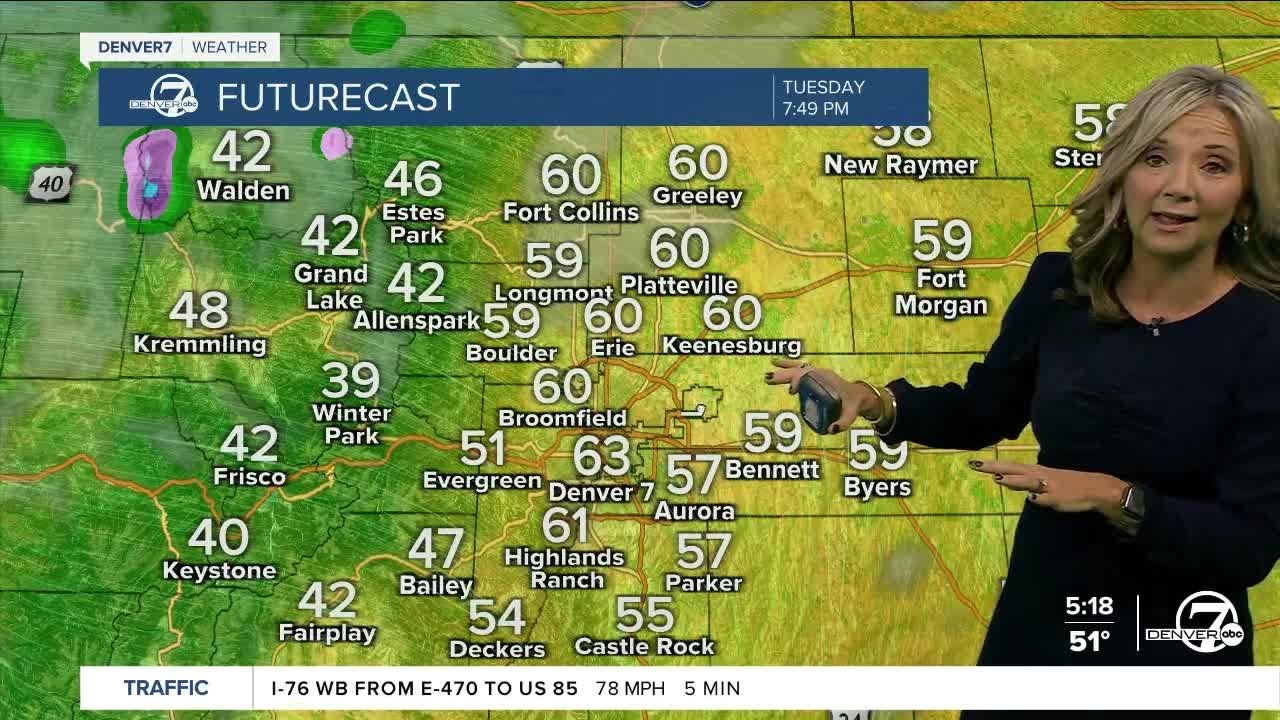 Fall-like weather settles in across Colorado for the next few days ...