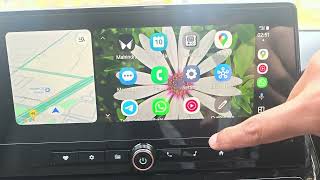 How to play googel maps in full screen on Android auto?