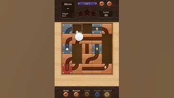 Roll the Ball slide puzzle Star F Pack Level 46 Solution