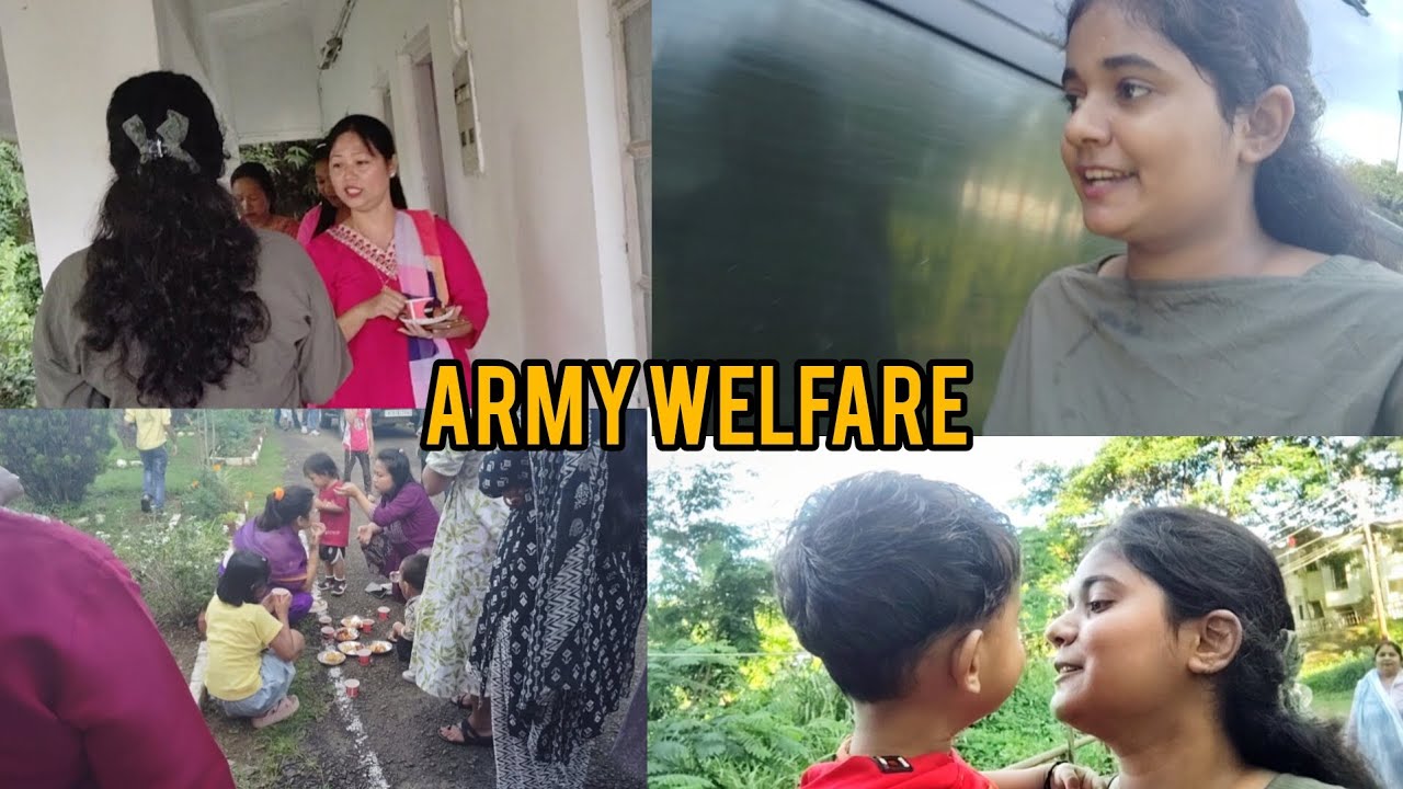 Army welfare||Snaks khane hi jti h families