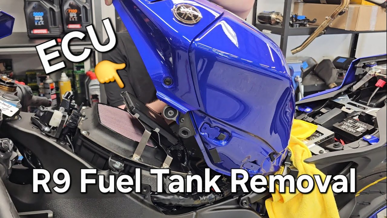 Yamaha R9 Fuel Tank Removal & ECU Access