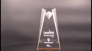 Gold Star Acrylic Trophy CP62SML-G with Free Engraving