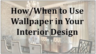 How/When to Use Wallpaper in Your Interior Design by Erikka Dawn Interiors 11,757 views 3 years ago 4 minutes, 42 seconds