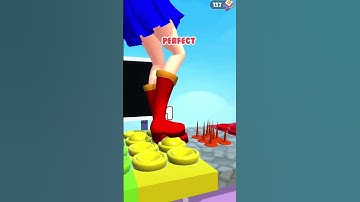 ASMR Tippy Toe Try Again |tippy toe3D  level 321 #Xshorts #tippytoe #satisfying #asmr