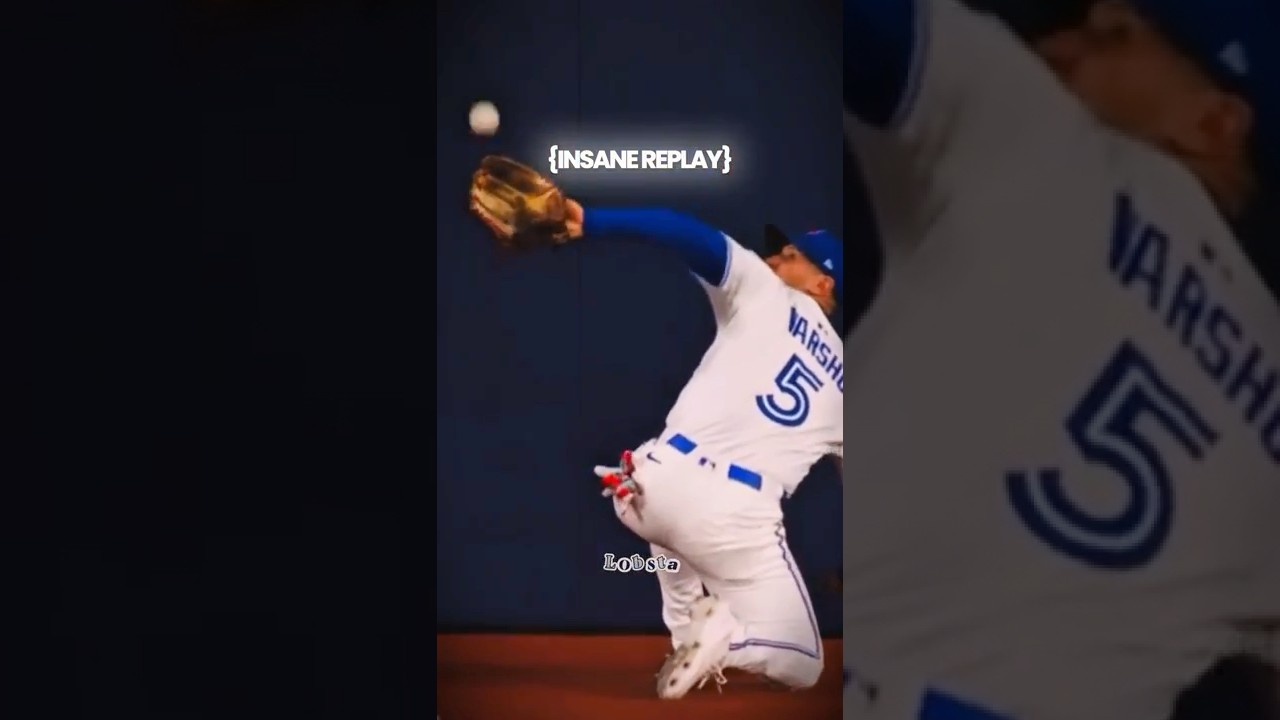 BEHIND THE BACK Catch By Daulton Varsho 😯 | #shorts #sports #mlb #baseball #edit #insaneplays #mvp