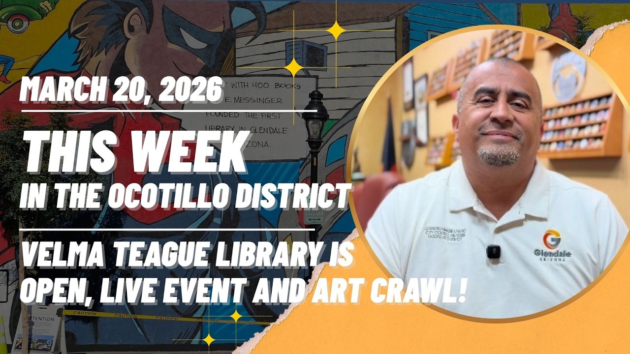 Velma Library This Week in the Ocotillo District (3.20.26) Velma Teague Library is ...