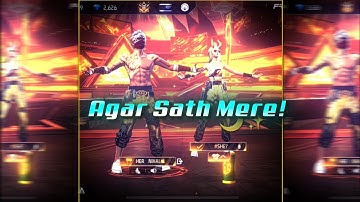 Agar Sath Mere!❤️‍🩹✨| FF DUO TREND | XML + CLIP + CC ❤✨ | NEW TREND 💫💖!| FF EDIT @SubhuEfx