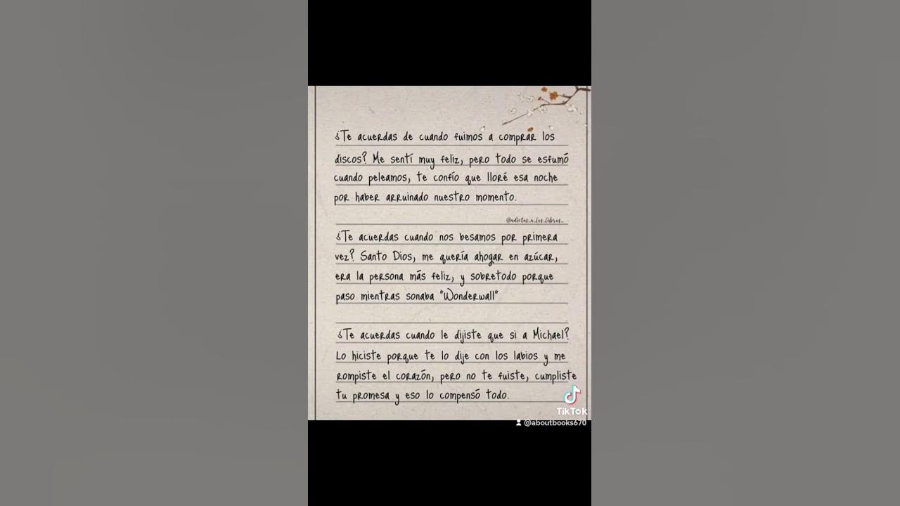 Carta de Luke a Weigel💙🌈 YouTube