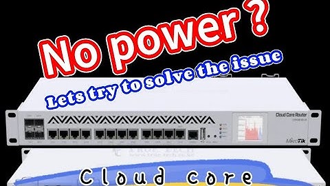 #mikrotik  cloud core ccr1036 No Power Repair Part 1