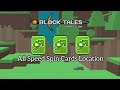 Block Tales How To Get All 3 Speed Spin Cards Demo 4 Roblox