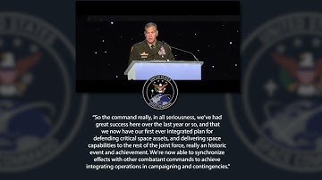 General James Dickinson video quote - Space Symposium 38