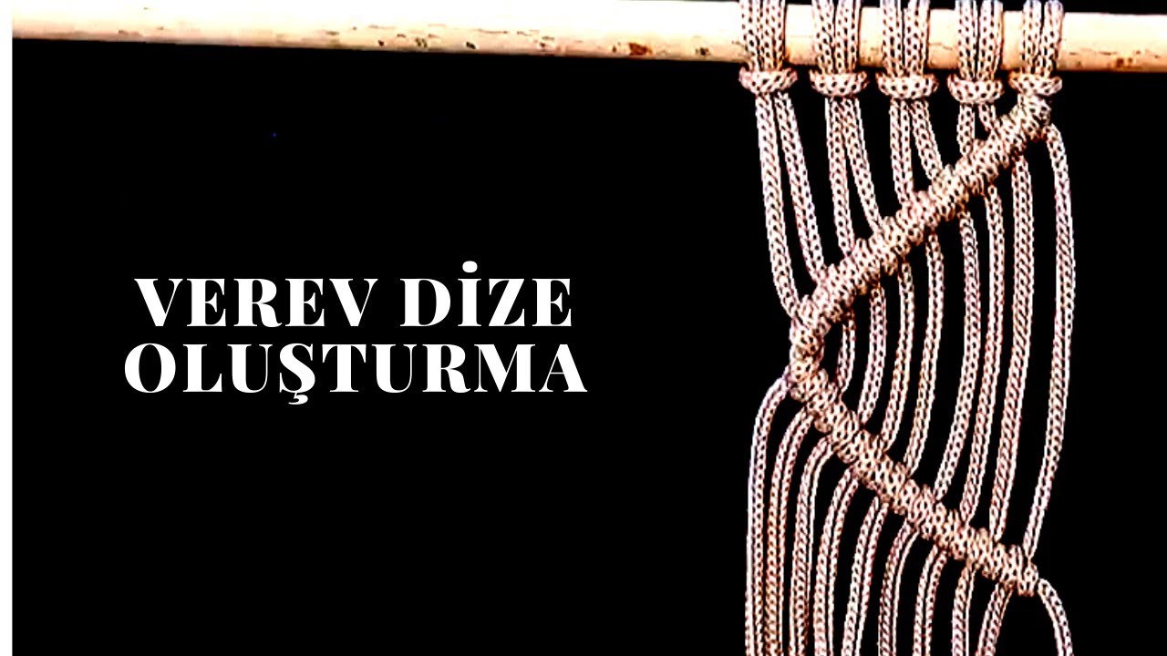 Makrome/Sarma Düğüm 2 (Verev Dize Oluşturma)