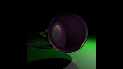 Realtime Ray Tracer demonstration video : Dynamic Refractions