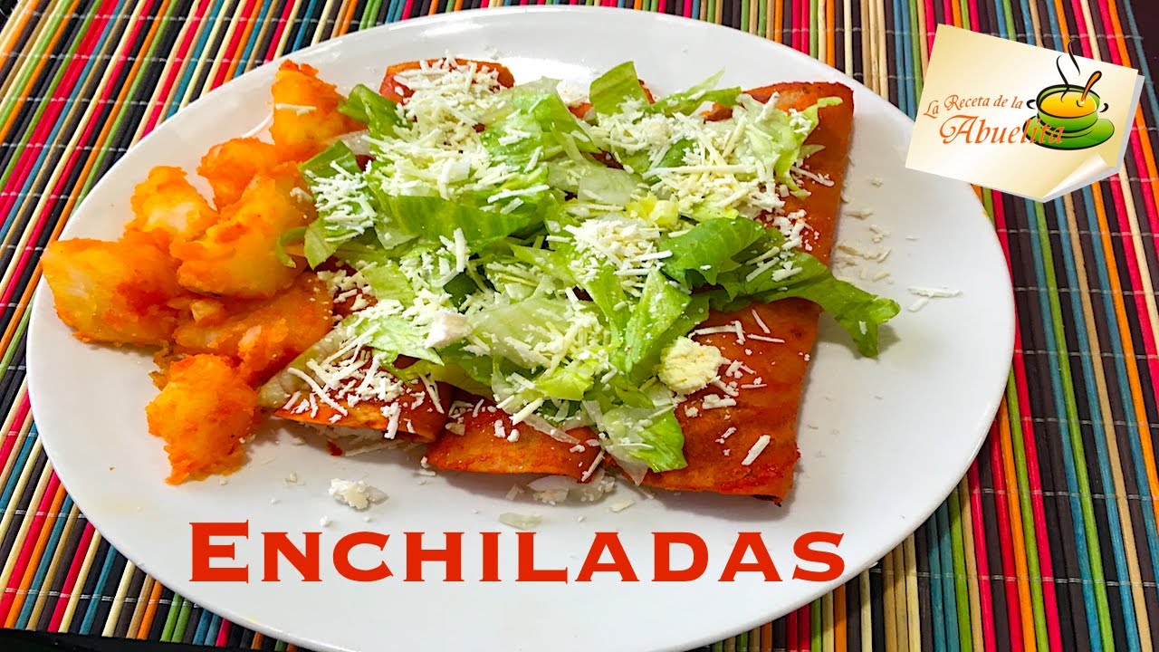 Enchiladas rojas con papas receta super rica y facilisima - YouTube