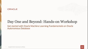 Get started with Oracle Machine Learning Fundamentals on Oracle Autonomous Database
