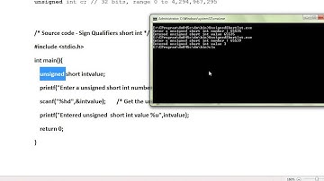 TAMIL C PROGRAM SIGN QUALIFIER EXAMPLE DEMO