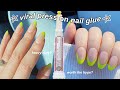 Testing the viral 7 press on nail glue  the beauty vault